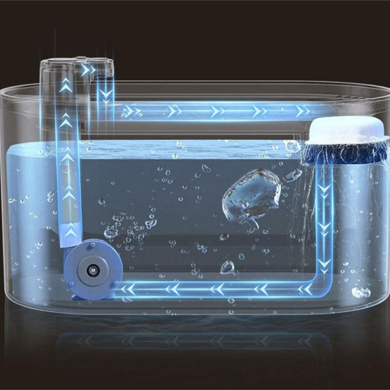 Katzenbrunnen Hunde Wasserspender 101oz Wasserkapazität Superleise Automatischer Trinkwassernapf Mehrschichtig gefiltert