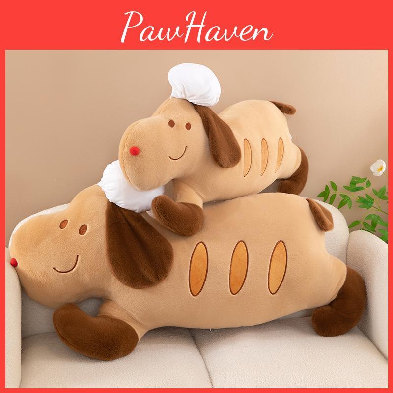 Chef Law Stick Dog Cuddle Pillow With Short Plush Cover For Nursery Gift Room