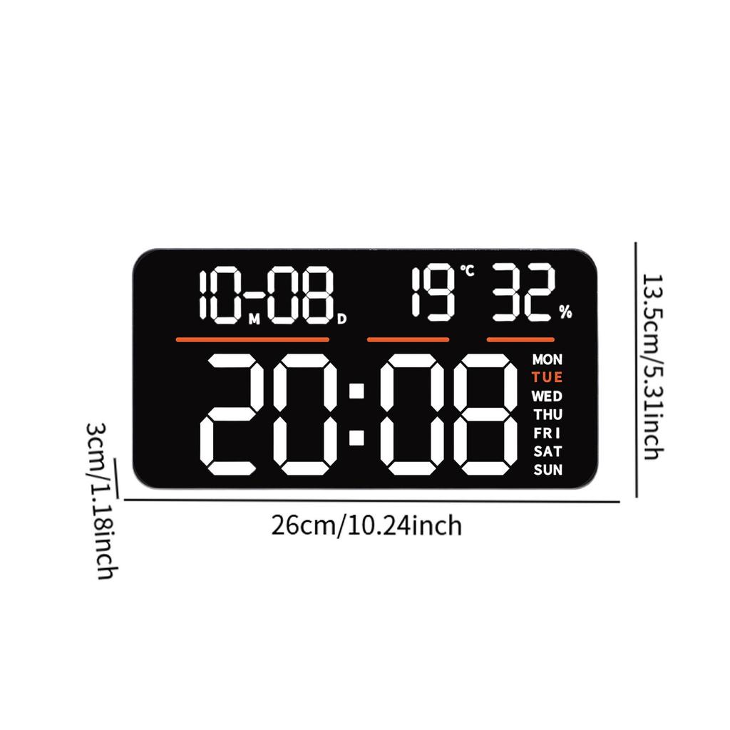 Wecker Modern Temperaturerkennung Schreibtischuhr für Wohnzimmer Flur Daneben