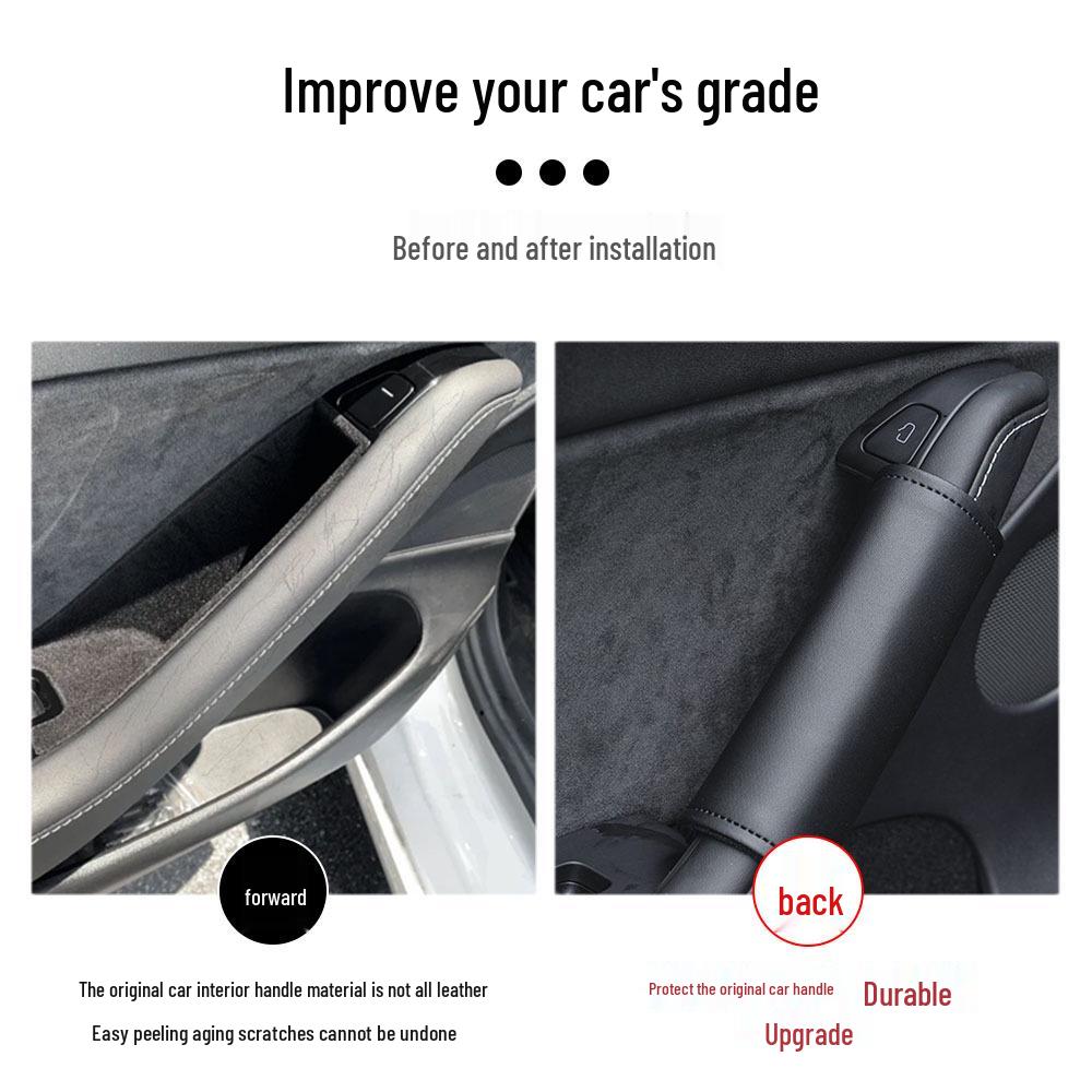 Tesla Model 3/Y/3+ Door Handle Protector Sleeve - Interior Accessory