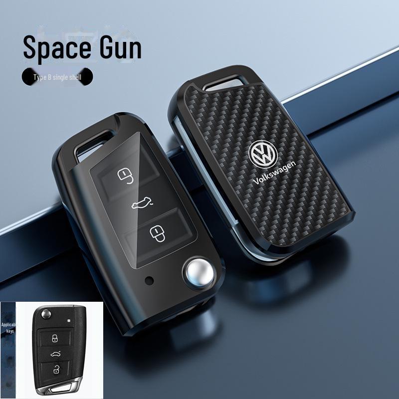 Kryt klíče Volkswagen Lavida pro 24 modelů - Sagitar, Tanyue, Tiguan, Bora a další - Skořepina s přezkou na tašku do auta - Chraňte své klíče stylově.