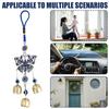 1PC blue tassel hanging decorative pendant wall mounted decorative wind chime car pendant