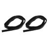 3.3ft Fuel Line Heat Shield Silicone Fiberglass Fire Proof Oil Line Heat Shield Black