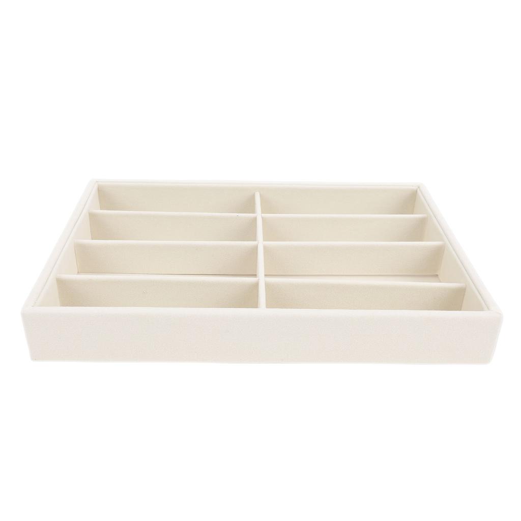 8 Slot Sunglasses Display Case Soft Velvet Lining Eyeglasses Storage Organizer for Drawers Showcases