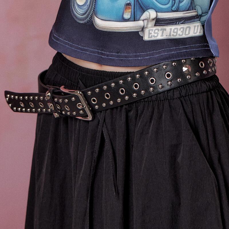 UNIFREE Punk Rivet PU Leather Waist Belt