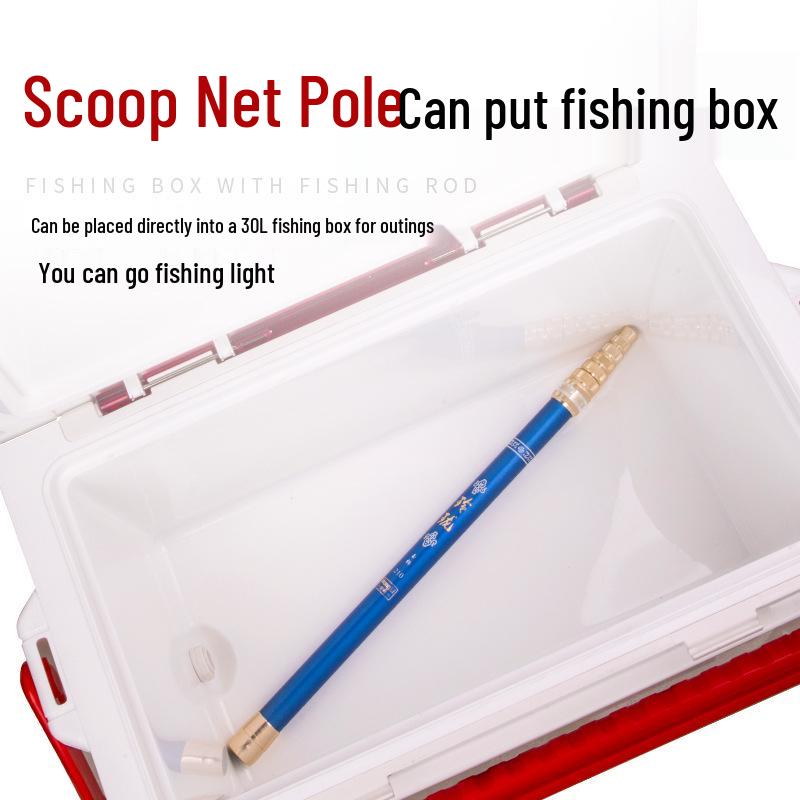 Teleskopowy Węglowy Podbierak 2.1m-2.4m: Ultra-Wytrzymały, Lekki do Wędkarstwa Muchowego Zawodniczego i na Duże Połowy