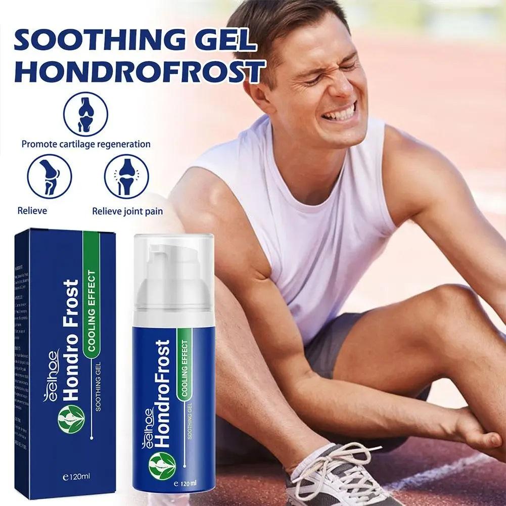 Hondrofrost Beruhigendes Gel, kühlende Schmerzlinderungswirkung, Gelenkschmerzölspray, Linderung von Knie- und Nackenschmerzen, Körpergesundheitspflege, Massagekörper, 120 ml