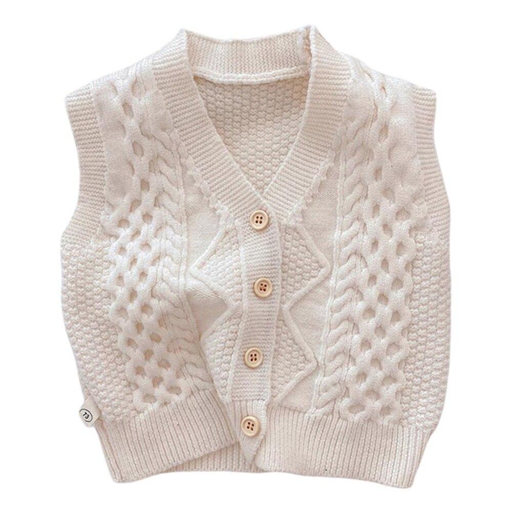 Podzimní miminko Dívčí Chlapecký Svetr Vesta Pevný Pletený Cardigan Bunda Kabát Dětský Svetr Kabát Dětské Oblečení