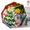 Christmas Outdoor Automatic Umbrella Compact & Durable 8-Rib Design Sturdy Construction Perfect for Outdoor Adventures