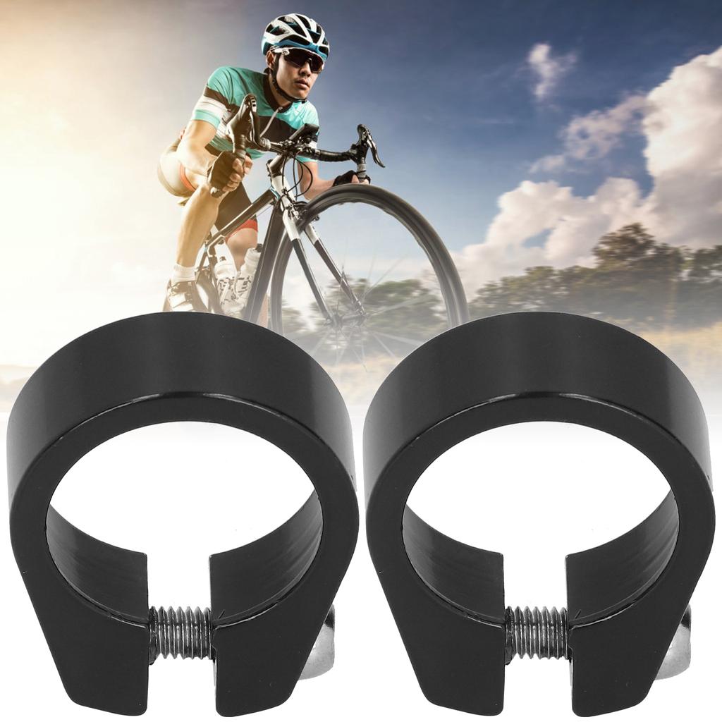 2Pcs 31.8MM Aluminum Alloy Mountain Bike Seat Tube Clip Road Bicycle Seatpost Clamp