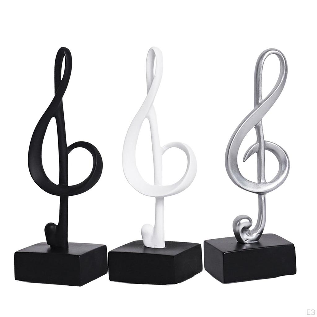 Creative Music Note Figurine Resin Statue Sculpture Artwork for and home Decoration
