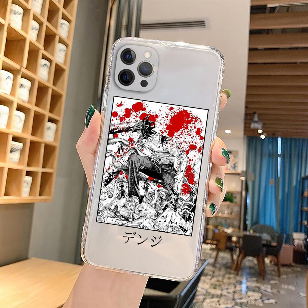 Anime Chainsaw Man Pochita Case Clear Case for Iphone SE 2020   7 8 11 12 13 Mini Plus X XS XR Pro Max Case