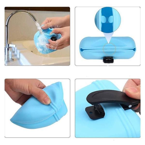 1 x Silikon-Leckerli-Beutel für Hunde, verbesserter, stärkerer Magnetverschluss zur Vermeidung von Verschütten, 1,67-Tassen-Gürteltasche für Leckerlis mit Hüftgurt oder Hüftclip