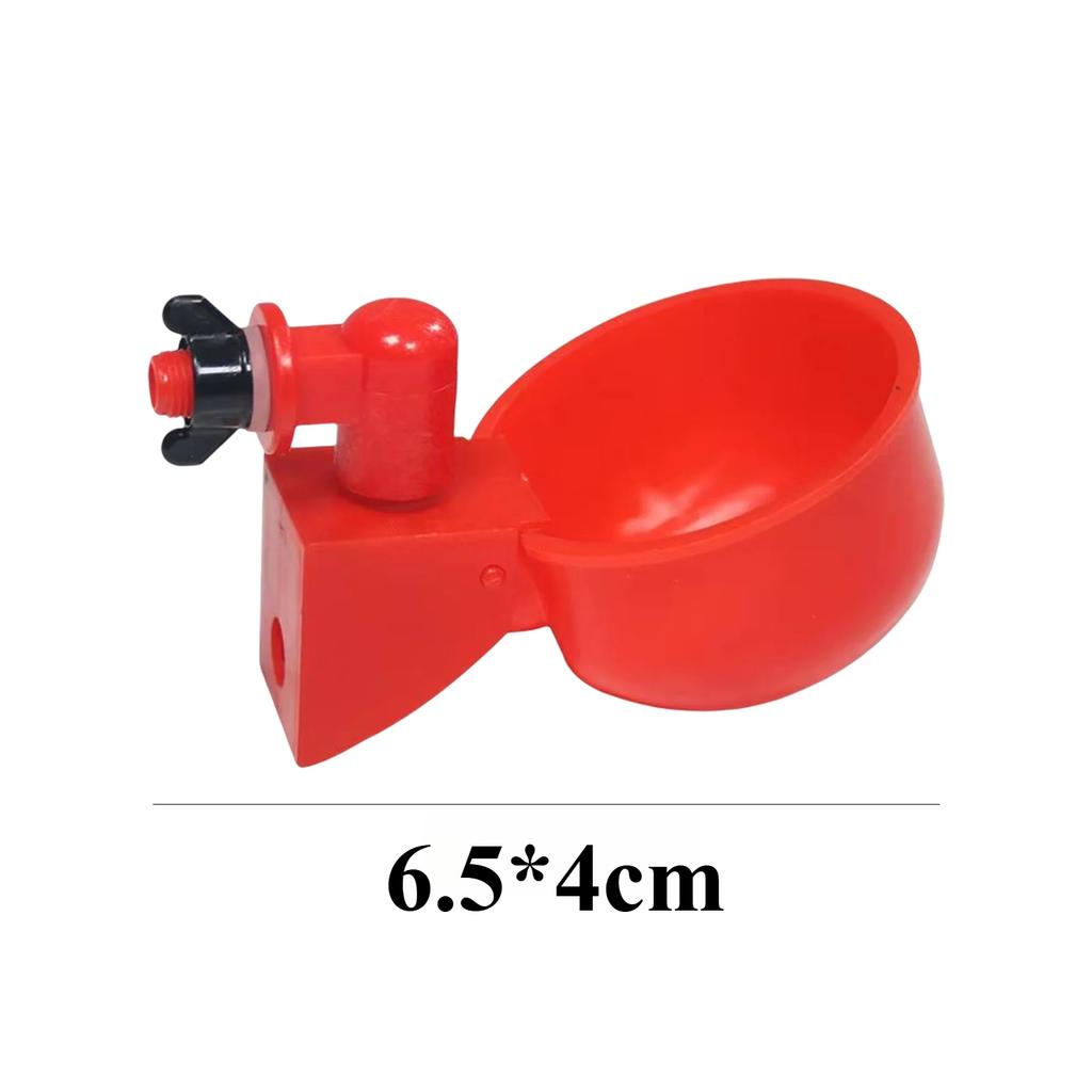 60PC Chicken Drinking Cup Automatic Drinker Chicken Feeder Poultry Waterer Drinking Water Feeder for Chicks Duck Goose Quail