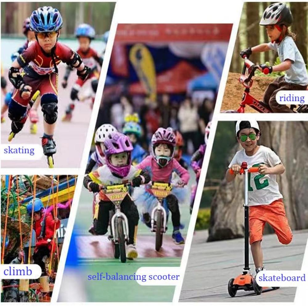 Kids Sport Gloves Breathable Anti-slip Scooter Tennis Gloves Fingerless Boys Girls Outdoor Sport Riding Skateboard Gloves