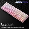 QianXingZhe V108 Wireless Bluetooth Three-Mode Quiet Mechanical Keyboard for Office, Gaming & E-sports.