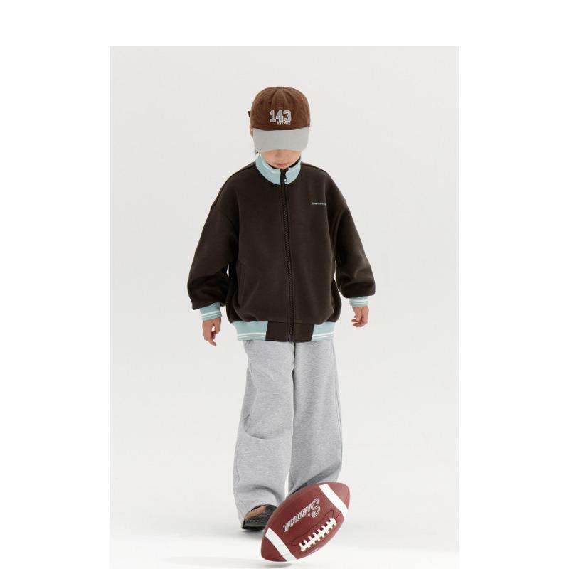 Pantaloni Sportivi Casual da Ragazzo Gamba Dritta Larga Pantaloni per Bambini Primavera Autunno