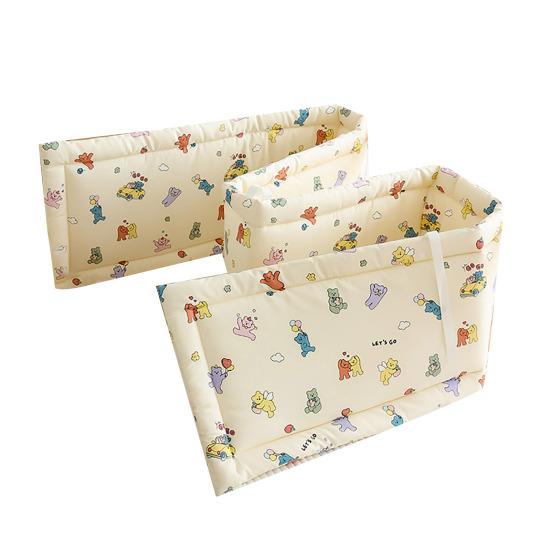 Universal Crib Bumper Soft Crib Side Guard Breathable Cotton Padding for Baby Crib Playpen Side Bed Protection Safe Crib Liner for Boys Girls