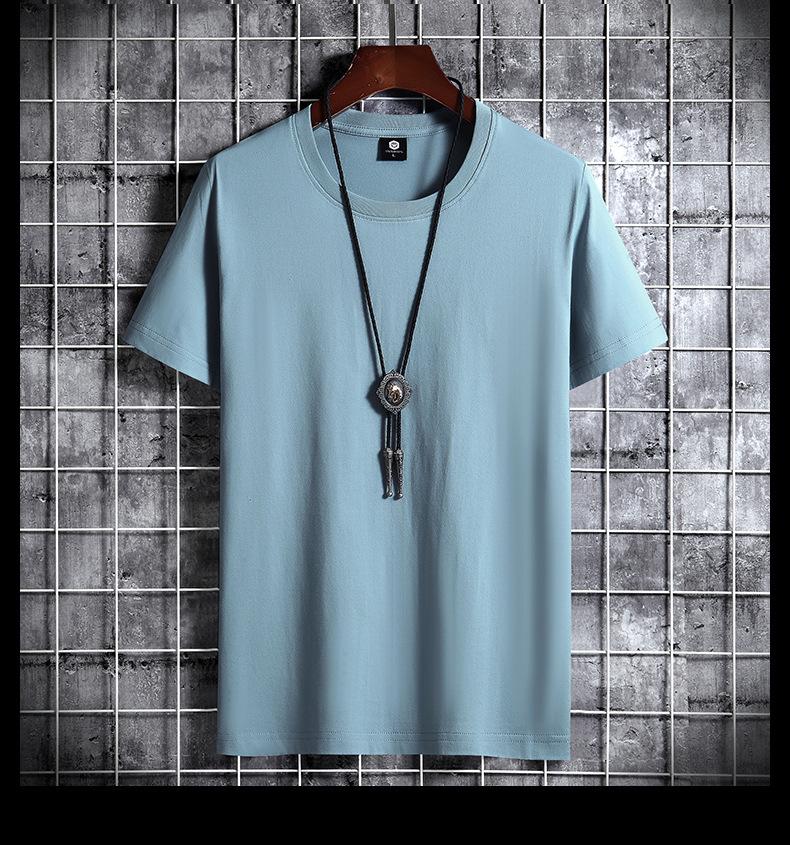 2025 Spring/Summer Men's Cotton Loose Fit Short Sleeve T-Shirt