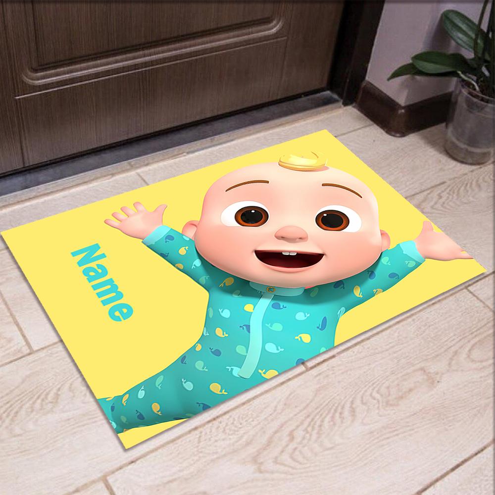 Custom Name CoComelon Printed Carpet,Rug for Office Chair Living Room Bedroom Kitchen Room Decor Gifts.