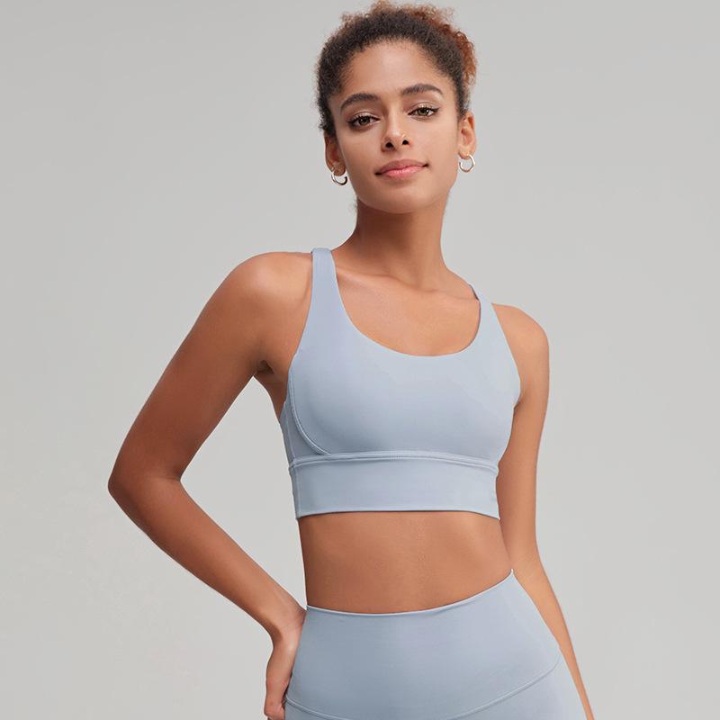 Women's High-Intensity Yoga Sports Bra: Crossback, Shockproof, Anti-Sag, Fitness Vest