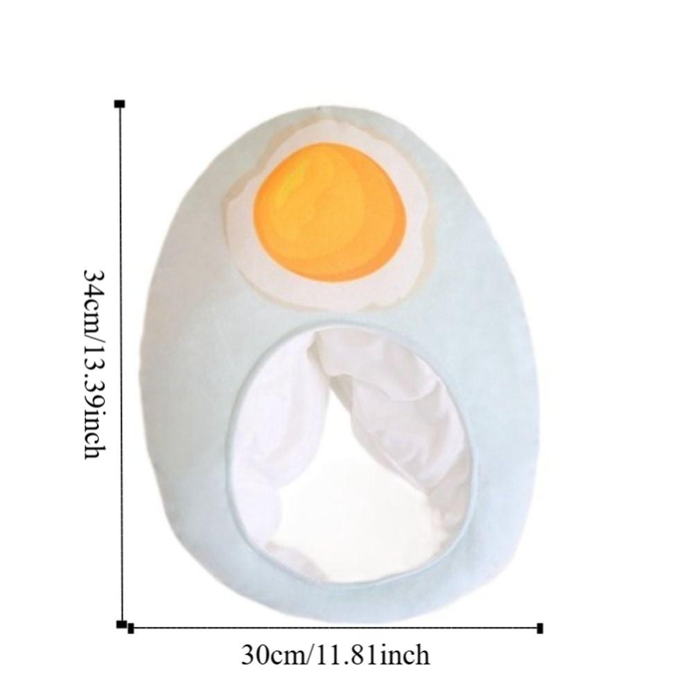 Plush Duck Egg Head Cover Unique Cartoon Head Cover Novelty Plush Head Cover  Photo Prop