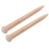 1 Pair Wooden Crochet Hook Knitting Needle Hand Weaving Tool for Scarf Sweater Blanket25mm