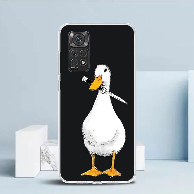 Cartoon Duck Goose Game Silicon Call Phone Case For Xiaomi Redmi Note 14 13 12 12S 11 Pro Plus 11S 10 10S 11T 11E 4G 5G Soft Cov