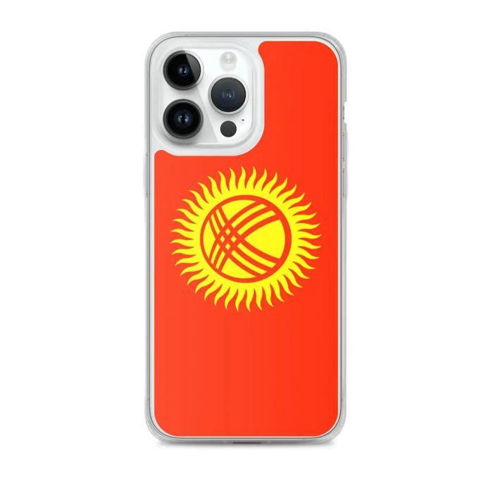 Coque iPhone - Kirghizistan - Drapeau - Souple - Multicolore - TPU Transparent