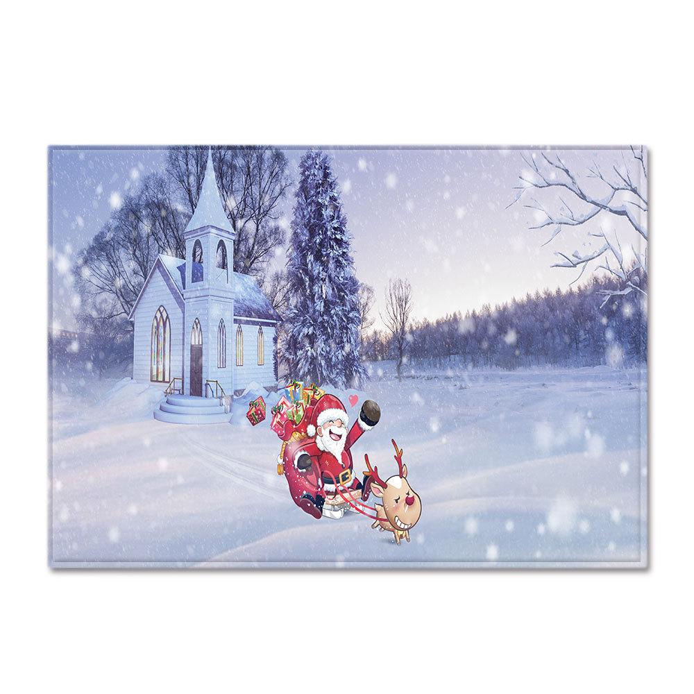 Christmas Living Room Floor Mat Bedroom Dining Room Carpet Carpet Doormat