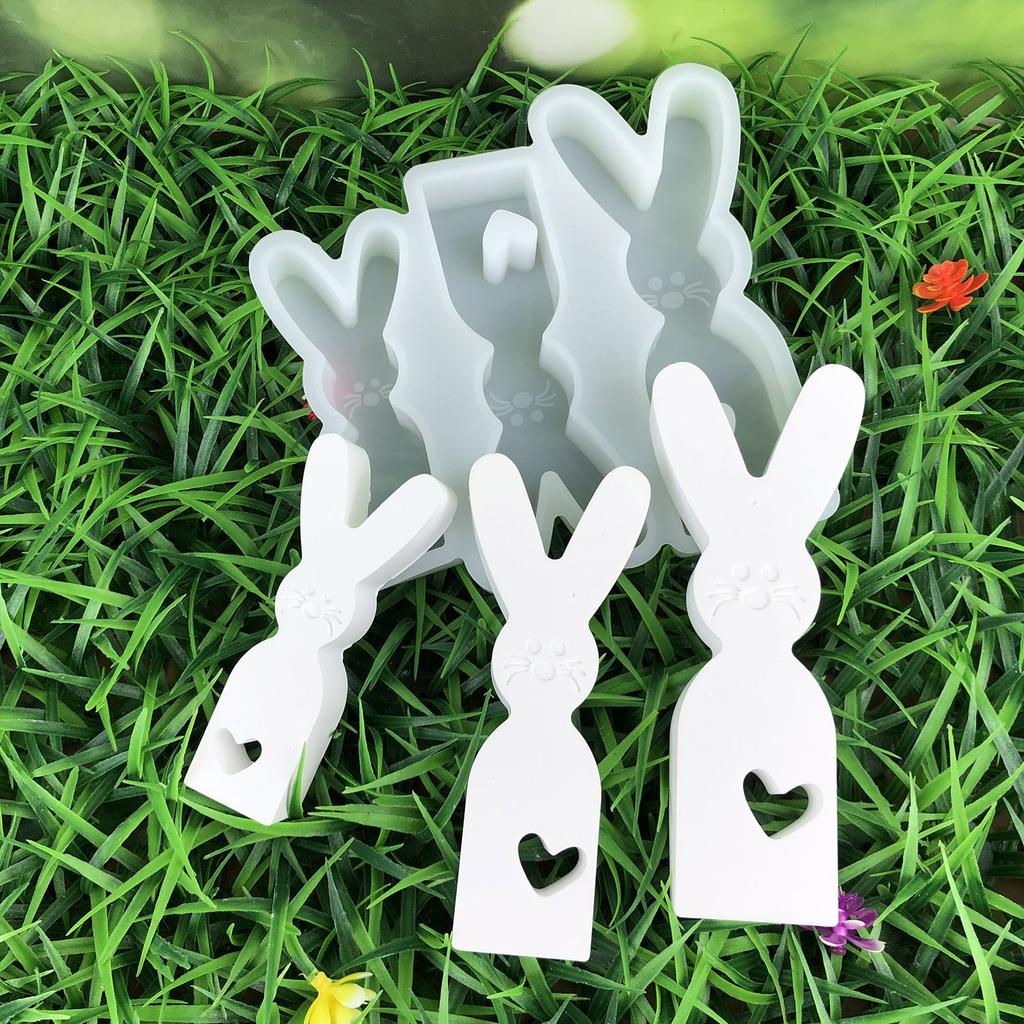 Practical Sturdy Silicone Mould Accessory for Rabbit Candle Holders Portable for Handmade Gifts and Home Accent