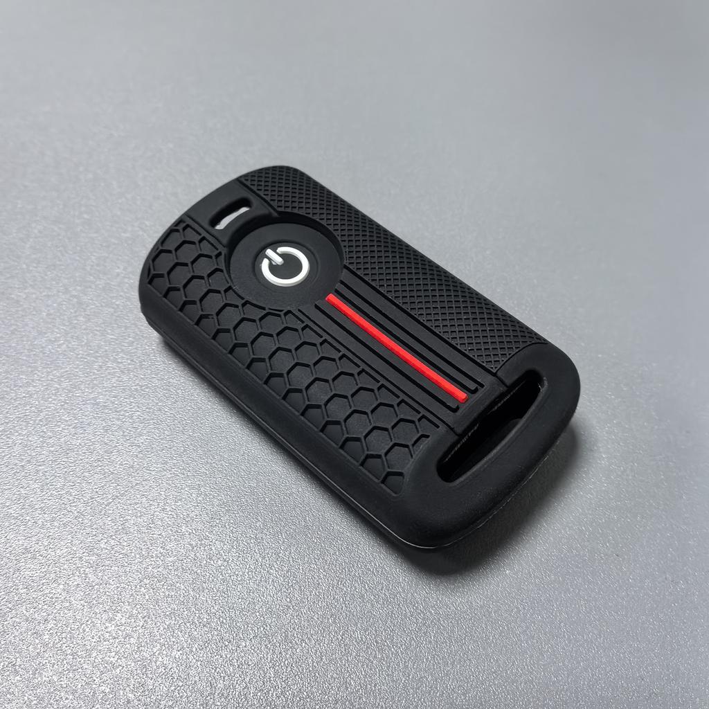 Silicone Key Fob Cover Case For Yamaha Nmax 155 / Nvx 155 / Aerox 155 / Aerox 300, Honeycomb Texture Soft Remote Key Protector