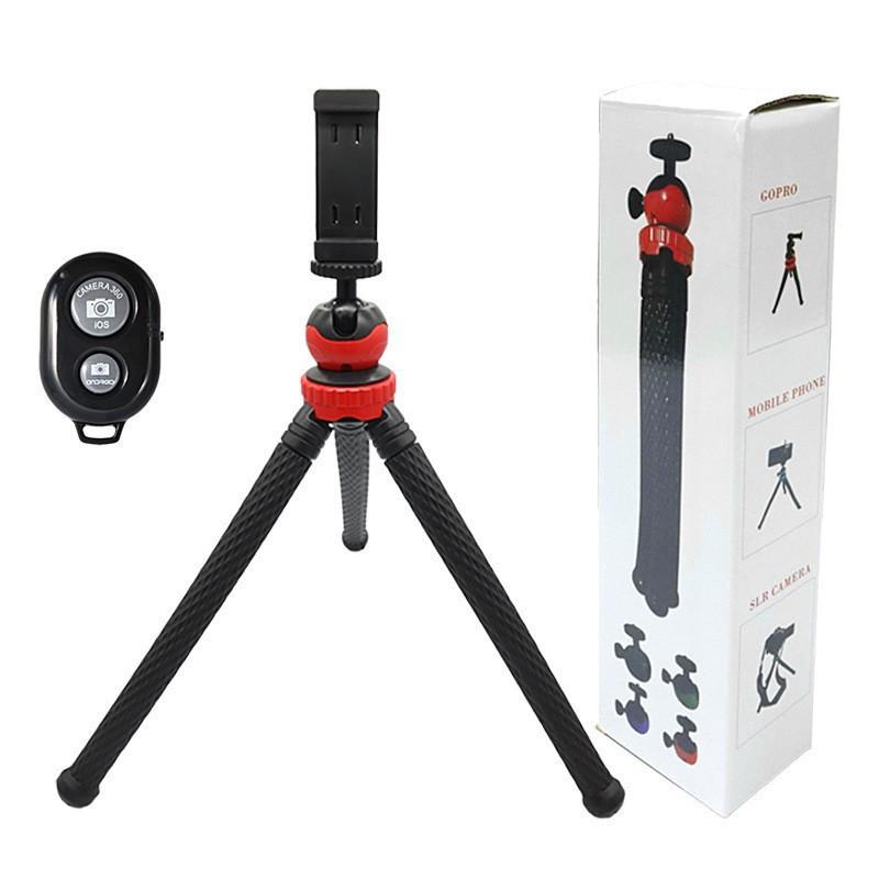 Versatile Mini Octopus Tripod: Portable Phone Holder for Outdoor Photography, Desktop Use, and Binge-Watching.