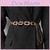 Metal Chain Waist Belt For Women With Hook Closure Perfect For Dresses And Suits