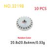 MOC Bricks Technical Gear Series Worm Rack Box Differential Compatible All Brand Car ModelBuilding Blocks Bulk Replace Parts Toy