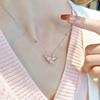 Sweetheart Zircon Pendant Necklace for Women - Heart Shape Light Luxury Design