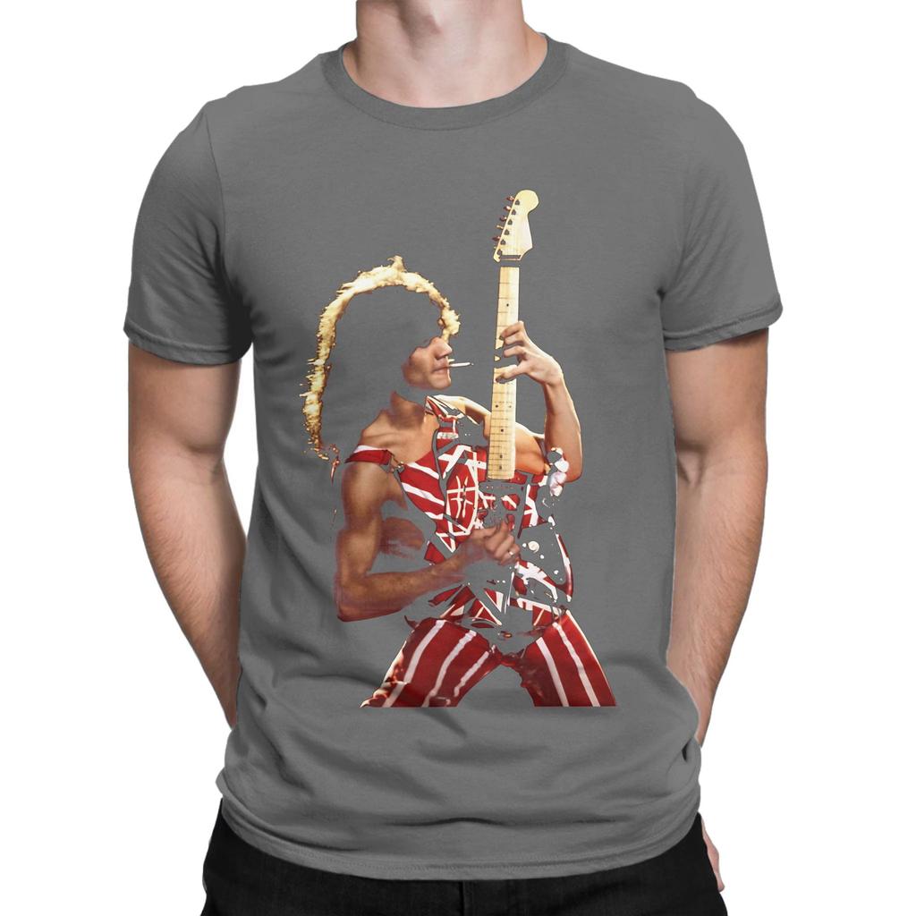 EDDIE VAN HALENsss Funny 100 Cotton TShirt Van Halen Tees Tops For Unisex