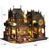 2014 New DIY Big Doll House Wooden Case Miniature Furniture Dollhouse Toys for  Birthday Gifts