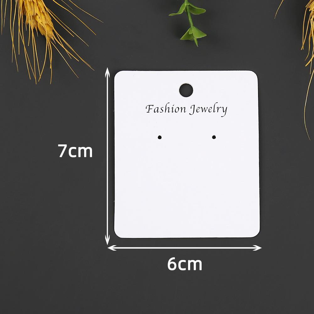 Two-Hole Paper Earring Display Card for Stud Jewelry