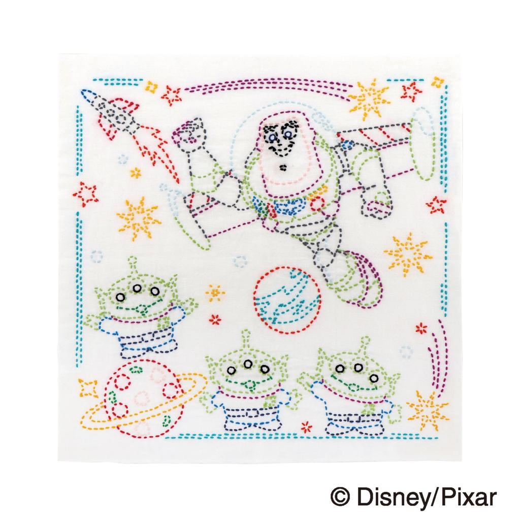Olympus Sashiko Flower Dishcloth Kit DisneyPixar Buzz & Alien SK-468