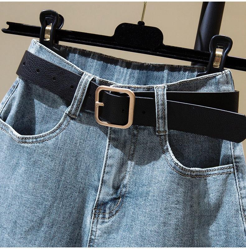 Pants Classic and Minimalist Fashion Versatile High-waisted Women Loose Summer Thin Rolled A-line Wide-leg Denim Shorts Individuality and Trendiness