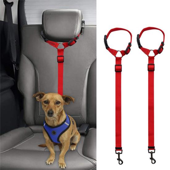 Yousheng Dog Seat Belts Adjustable Tear Resistant Polyester Colorfast Dog Safety Seat Belts for Cars