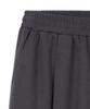 CAMEL WORK One-Pleat Wide Cargo Sweatpants (Charcoal)