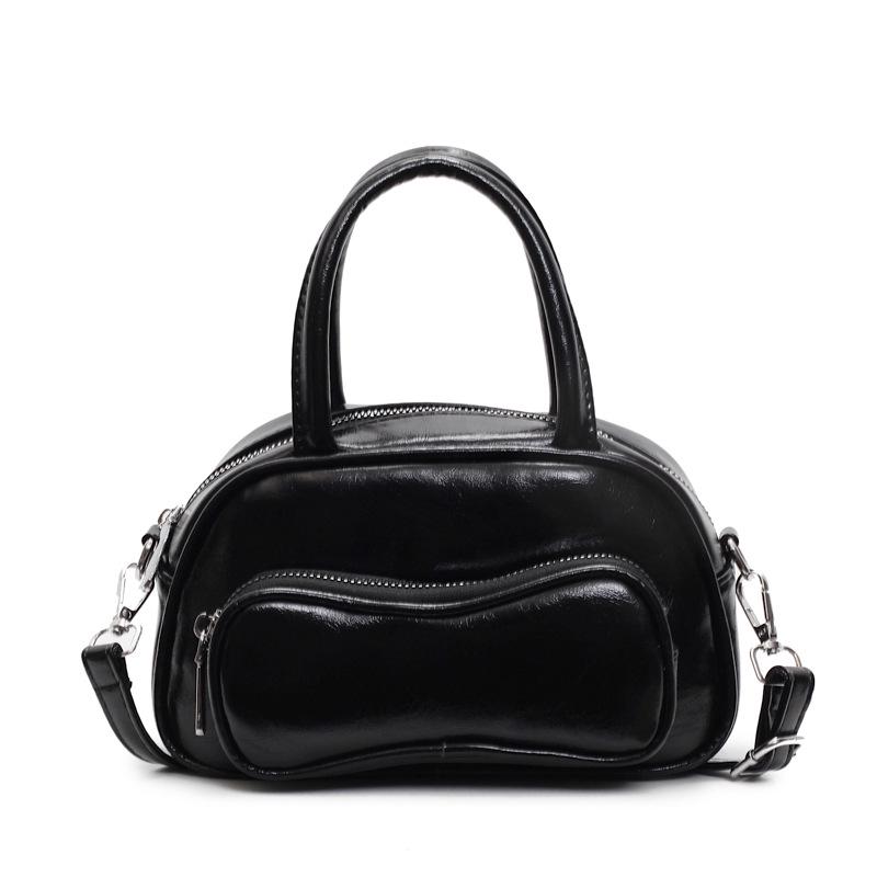 

Трендовая женская сумка кроссбоди и на плечо Бостон 2025 - Повседневная, Простая, Популярная, Маленькая квадратная сумочка чёрный