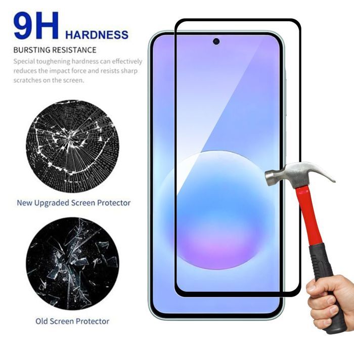 Verre Trempé Intégral pour Samsung Galaxy A57 5G - 2 Protection Anti-Rayures Bordure Noir