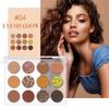 Shimmer Transparent 12 Color Eye Shadow Palette Earth Color Pearlescent Matte Makeup Ins Eye Shadow