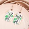 Korean Fashion Geometric Giraffe Retro Acrylic Earrings