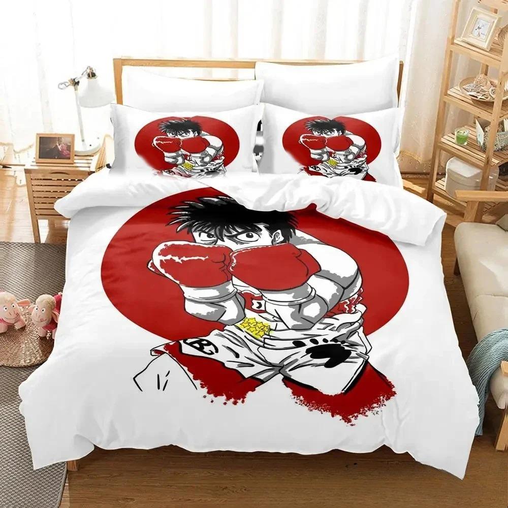 Fighting Spirit Hajime No Ippo Anime Bedding Set Boys Girls Twin Queen King Size Duvet Cover Pillowcase Bed Boys Adult