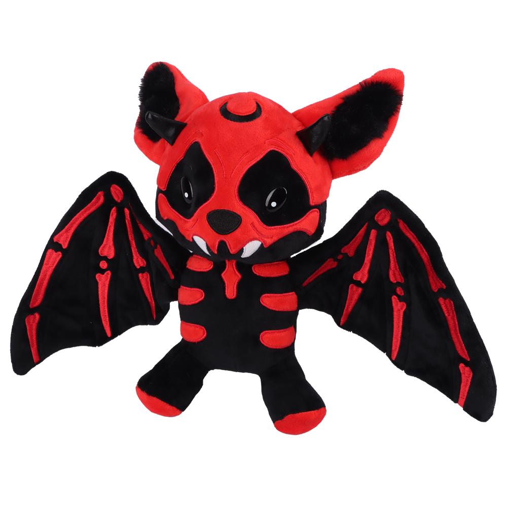28cm Halloween Scheletro Bicolore Pipistrello Peluche Giocattolo Peluche Scheletro Animale Giocattoli Carino Peluche Bambola Decorazione Casa Halloween Regalo Festività