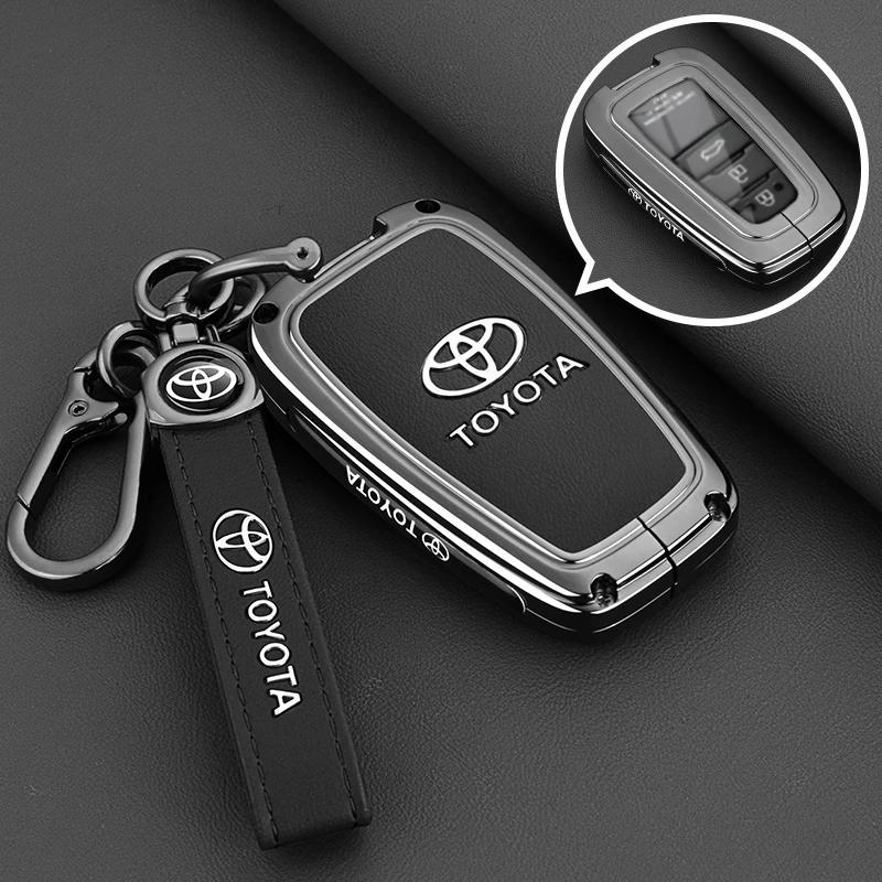 Custodia Copri Telecomando Chiave Auto in Metallo per Toyota Camry RAV4 Forturner Hilux Auris Corolla Avensis Verso Yaris Aygo Scion TC IM Guscio